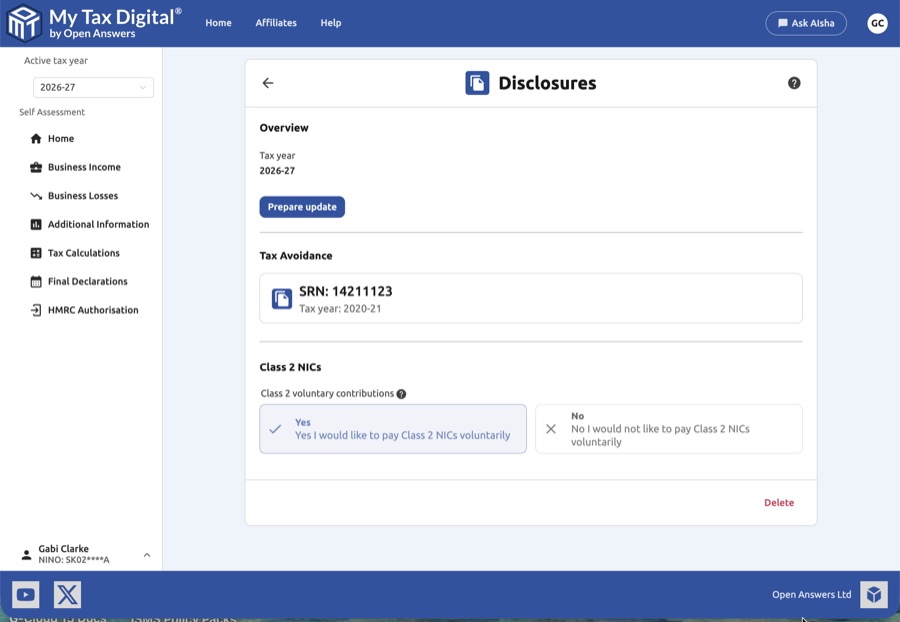 Disclosures overview