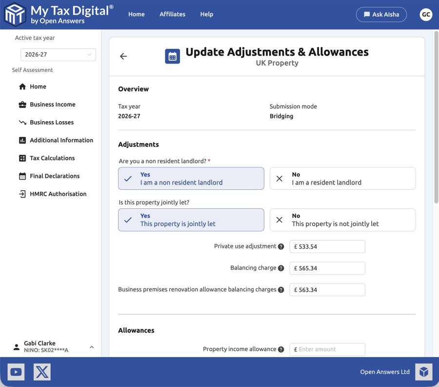 Updating Adjustments & Allowances