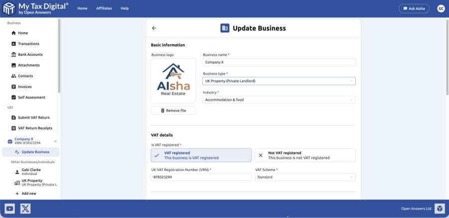 My Tax Digital Update Business